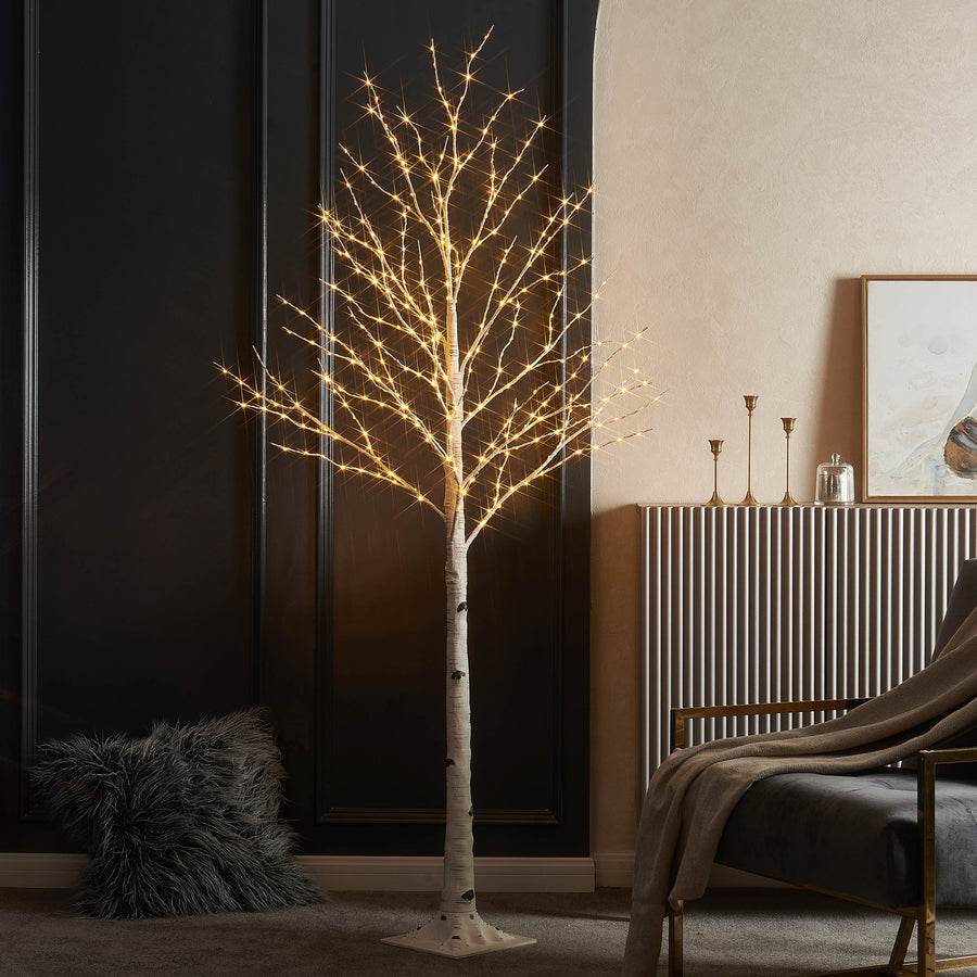 Hairui Lighted Twig Birch Tree with Fairy Lights 6FT 330 LED