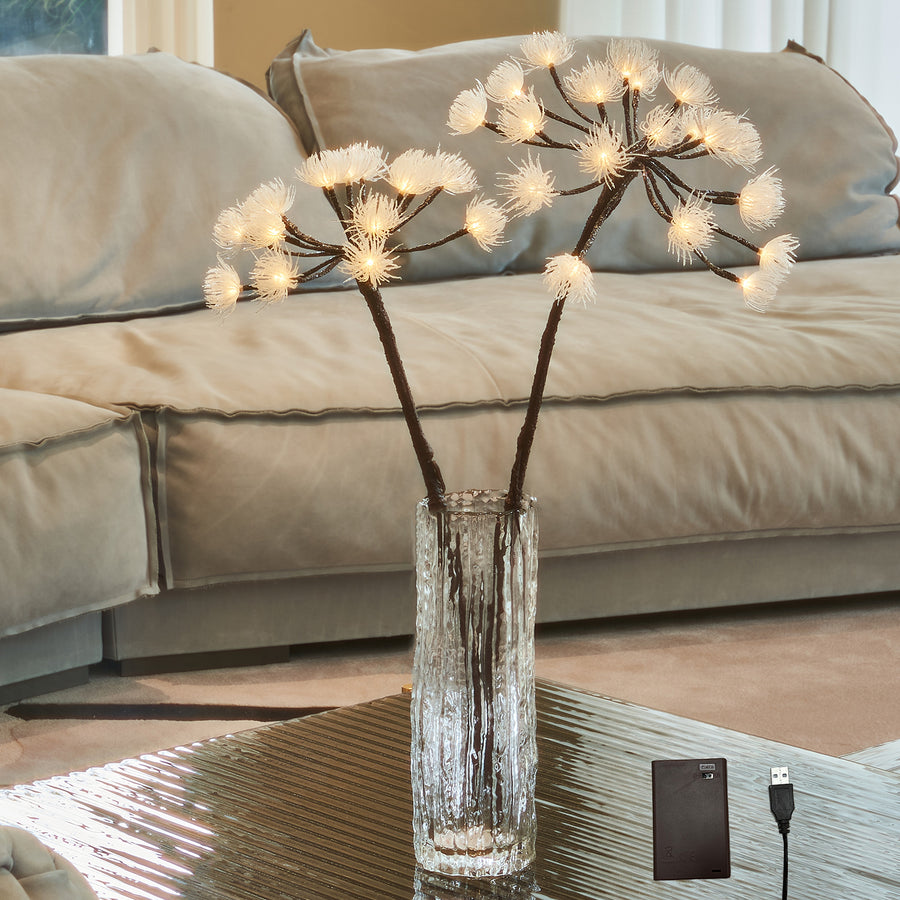 Hairui Lighted Hogweed Willow Branches for Home Decor