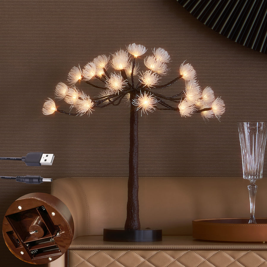 Hairui Lighted Tabletop Hogweed Tree