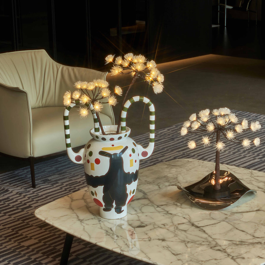 Hairui Lighted Tabletop Hogweed Tree