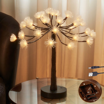 Hairui Lighted Tabletop Hogweed Tree