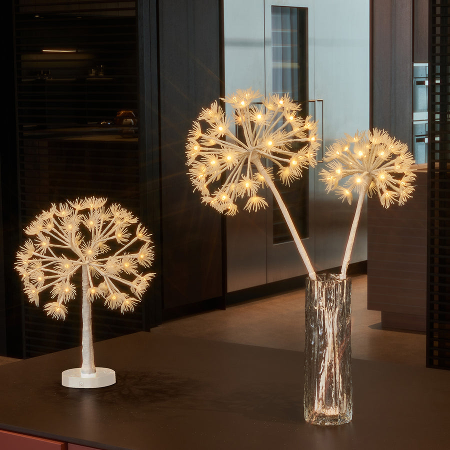 Hairui Lighted Dandelion Branches 27IN for Home Decor