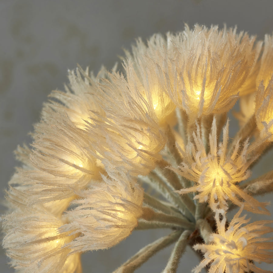 Hairui Lighted Dandelion Branches 27IN for Home Decor