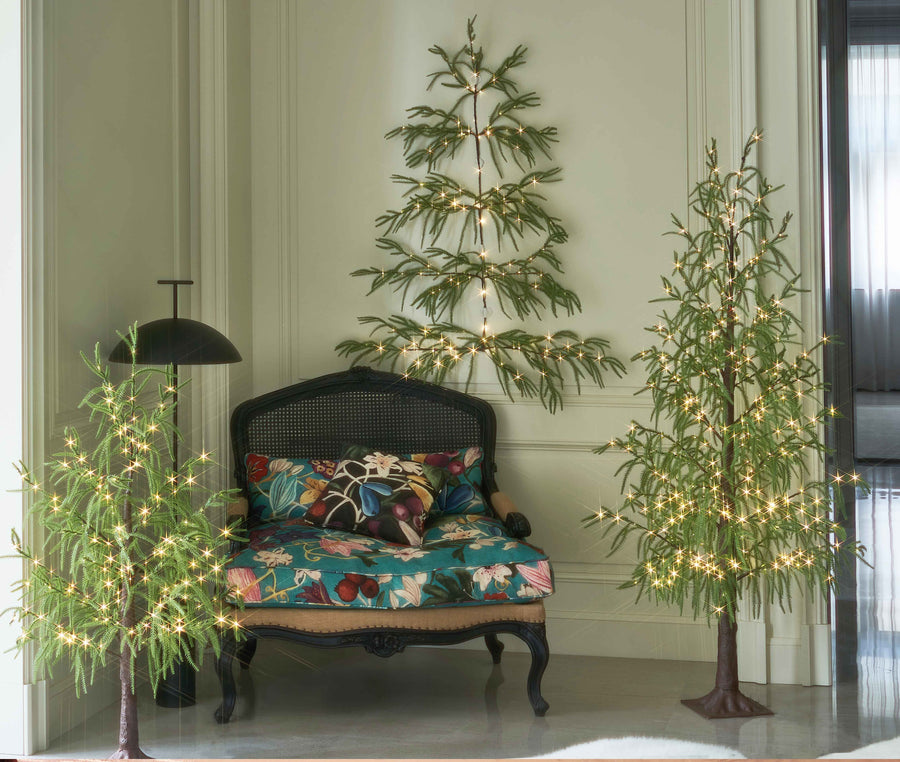 Hairui Pre Lit Norfolk Pine Tree 4FT