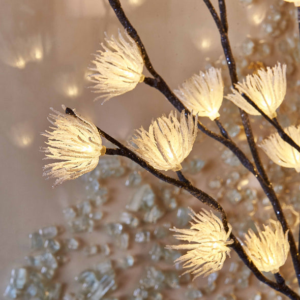 Lighted Branches with Icy Flowers Wholesale Custom